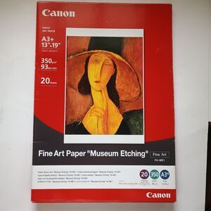 Canon Fine Art Paper "Museum Etching" FA-ME1 A3+ NEW W/7 SHEETS